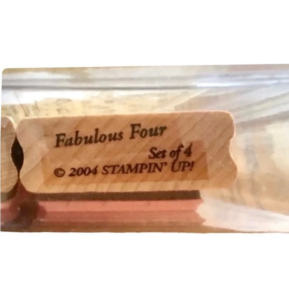 Stampin’ Up! 2004 “Fabulous Four” Rubber Stamp Set